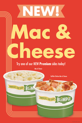 Blimpie Mac & Cheese Sides Permanently Added to Menu.