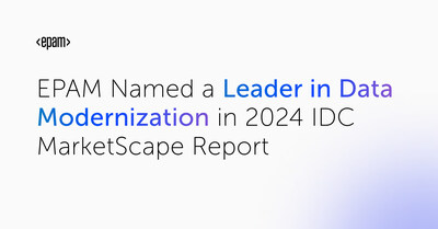 EPAM Named a Leader in Data Modernization in 2024 IDC MarketScape Report