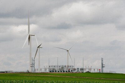 Substation at PSE's Snake River Wind Project