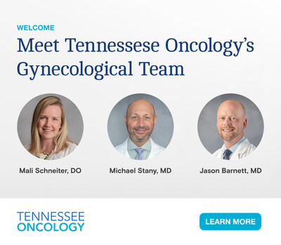 Tennessee Oncology is proud to announce the addition of two highly respected gynecological oncologists from Ascension Saint Thomas, Michael Stany, MD and Jason Barnett, MD. Both will join Mali Schneiter, DO, who treats patients at Tennessee Oncology’s midtown clinic.
