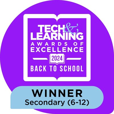 Winner Tech & Learning Awards of Excellence for Back-to-School 2024