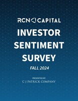 REAL ESTATE INVESTOR OPTIMISM CONTINUES TO GROW IN THE THIRD QUARTER ACCORDING TO FALL 2024 RCN CAPITAL INVESTOR SENTIMENT INDEX