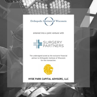 Hyde Park Capital Advises Eleven Physician-Owned Entities in Their Strategic Partnership with Surgery Partners to Form Midwest Orthopedic and Musculoskeletal Alliance (MOMA)