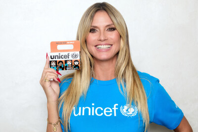 UNICEF USA Supporter and “Queen of Halloween” Heidi Klum unveils a refreshed Trick-or-Treat for UNICEF box in the spirit of the nostalgic original.