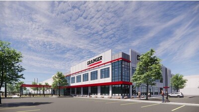 Rendering of Grainger's future Hockley, TX distribution center