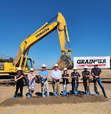 Officials breaking ground at new Grainger site