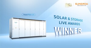 Sungrow PowerTitan 2.0 Wins the Storage Product Innovation Award at Solar &amp; Storage Live Awards 2024