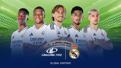 Linglong Tire se convierte en socia mundial del Real Madrid (PRNewsfoto/Shandong Linglong Tyre Co., Ltd.)