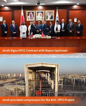 مجموعة Jereh تبرم عقد هندسة ومشتريات وبناء وتشغيل ((EPCC تاريخي مع شركة Bapco Upstream