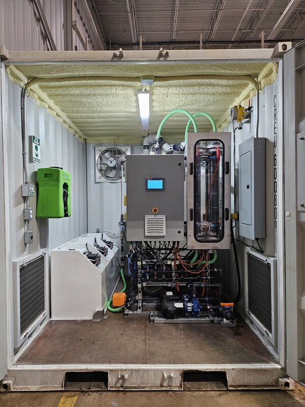 electraCLEAR pilot system on the Lacks Enterprises site. (CNW Group/Axine Water Technologies)