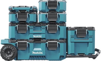 Makita U.S.A., Inc. fabricante de herramientas profesionales de alta calidad, equipos eléctricos para exteriores y accesorios, ha lanzado el nuevo sistema de almacenamiento modular MAKTRAK™. El sistema MAKTRAK™ está diseñado, ideado y fabricado en EE. UU. con materiales de todo el mundo y cuenta con una serie de características únicas que incluyen un diseño horizontal que redefine la categoría. (PRNewsfoto/Makita USA)