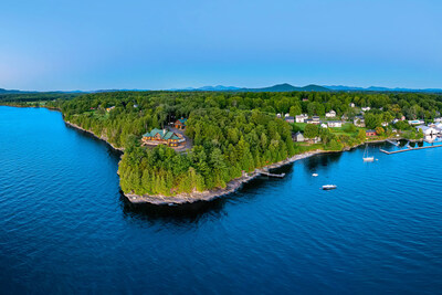 Not previously offered for sale, this brand-new waterfront estate (built 2024) on NY’s Lake Champlain is headed for sale at luxury auction® Oct 10th. The Essex, NY property includes a main residence and “barn-style” guesthouse on 5.2 private acres with 800 feet of lake frontage. Former NY governor and uber-politician George Pataki’s farm is less than a mile down the road. Platinum Luxury Auctions is working with brokerage Adirondack Premier Properties for the sale. NewYorkLuxuryAuction.com.