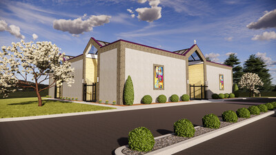 This illustration of the future Open-Air Mausoleum of the Spirit currently under construction features · Fully Covered & Protected · Bright and Beautiful Skylights · Colorful Liturgical Artwork · Affordable Options Now Available NOW RESERVING SPACE. Protect your family’s legacy. Take advantage of the Open House savings. Fill out and submit the form on our website for great savings and peace of mind.