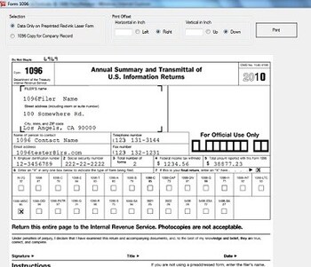 Edit 1096 Form