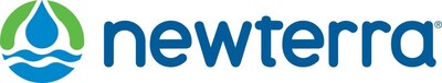 Newterra corporate logo, a water drop in a circular surround of blue water and green earth (PRNewsfoto/Newterra)