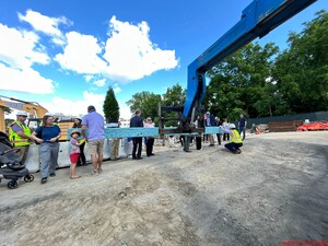 CTA Construction Celebrates Steel Topping Off at Lincoln-Eliot Elementary School