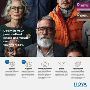 iD MyStyle® 3 and iD WorkStyle® 3 to Share HOYA's Best Technology Platform Lead by AdaptEase™ Technology