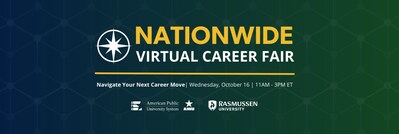 Rasmussen University and American Public University to Host a Nationwide Virtual Career Fair on October 16, 2024