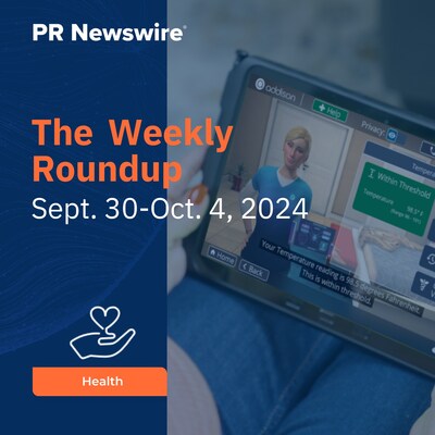 PR Newswire Weekly Health Press Release Roundup, Sept. 30-Oct. 4, 2024. Photo provided by Electronic Caregiver.