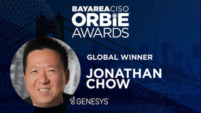 Global ORBIE Winner, Jonathan Chow of Genesys
