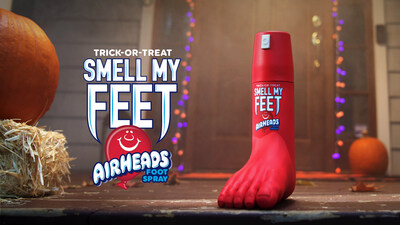 <div>Airheads Debuts First-of-its-Kind Cherry Scented Foot Spray to Protect People from the Smell of Trick-or-Treaters' Feet</div>