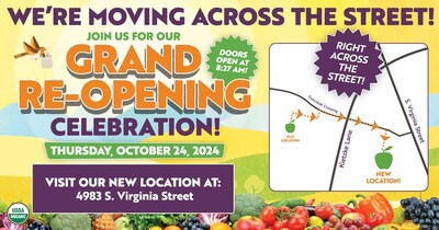 Celebrate Natural Grocers' new Reno location with freebies, sweepstakes and more, on Thursday, Oct. 24.