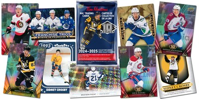 Start collecting the 10th anniversary Tim Hortons NHL® Hockey Cards set with a chance to win autographed cards, or a trip to meet Sidney Crosby (CNW Group/Tim Hortons)