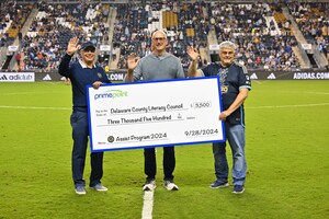 Primepoint and Philadelphia Union team up to donate $3,500 to Delaware County Literacy Council