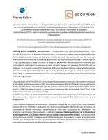 Les Laboratoires Pierre Fabre et Scorpion Therapeutics annoncent l'administration de la dose au premier patient dans l'essai clinique de phase I/II évaluant PFL-241/STX-241 un inhibiteur mutant-sélectif dans le cancer du poumon non à petites cellules