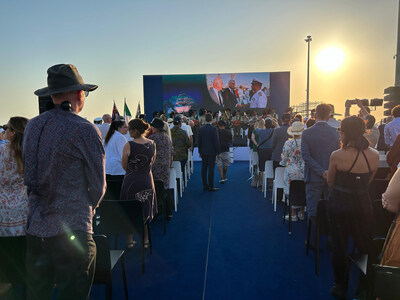 'Goodbye Darwin', Amerigo Vespucci bids farewell to Australia by ANSA in collaboration with Difesa Servizi (PRNewsfoto/ANSA in collaboration with Difesa Servizi)