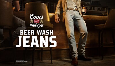 Genuine Western beer meets authentic Western apparel as the two venerable brands officially collaborate for the first time to introduce Beer Wash Jeans: the first and only Wrangler denim washed in Coors.