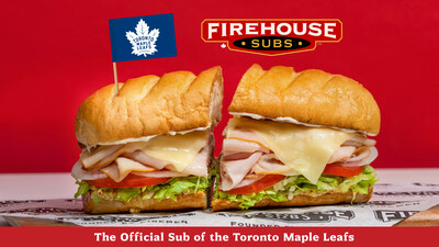 Firehouse Subs® has become the Official Sub Partner of the Toronto Maple Leafs®. (CNW Group/Firehouse Subs)