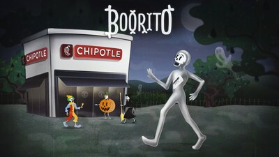 Boorito is back in-restaurant at Chipotle with a $6 USD entrée offer* for Chipotle Rewards members in costume on October 31.