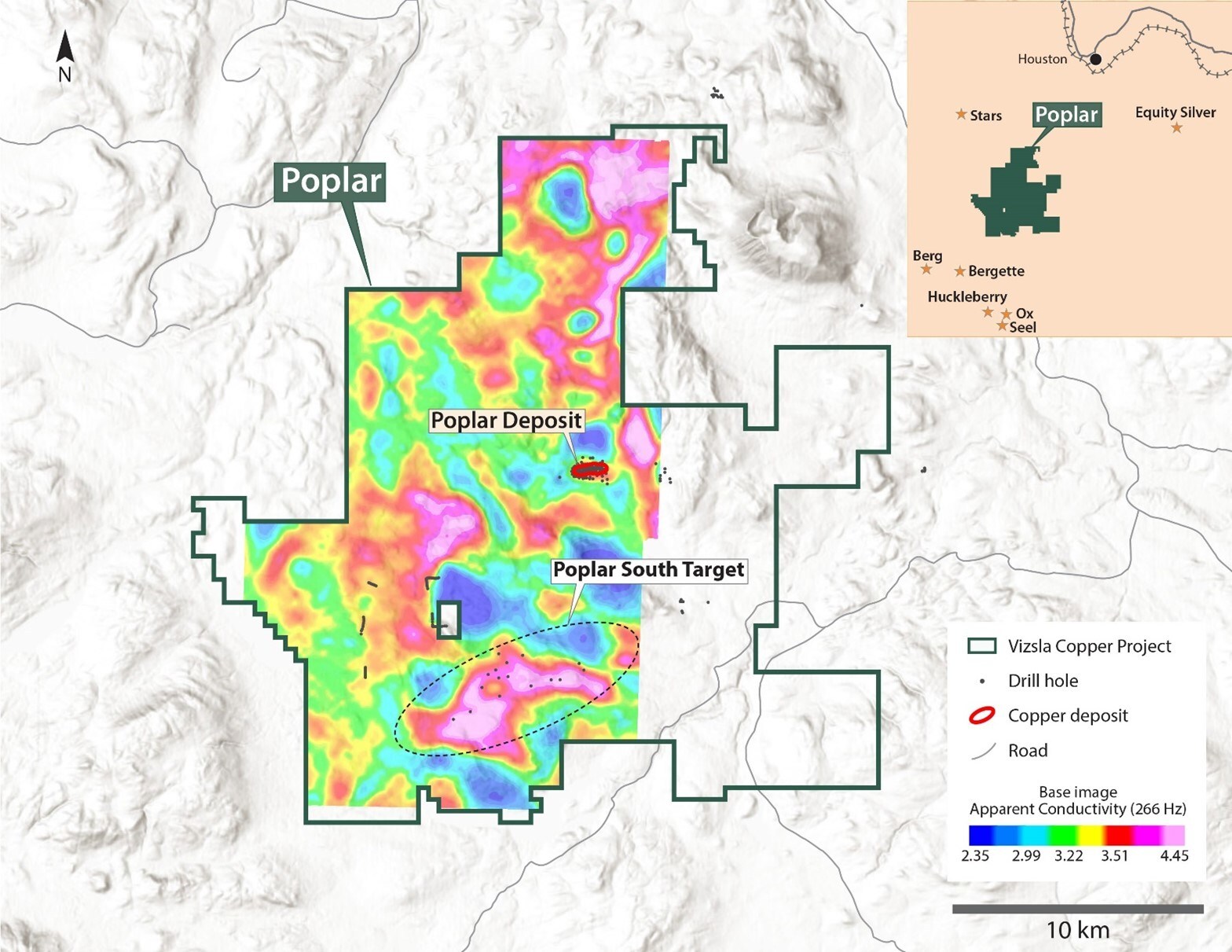 Figure 1 – Poplar Project. (CNW Group/Vizsla Copper Corp.) Figure 1 – Poplar Project. (CNW Group/Vizsla Copper Corp.)