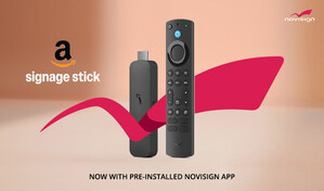 NoviSign Announces Partnership with Amazon for the Launch of Amazon Signage Stick