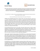 Pierre Fabre Laboratories and Scorpion Therapeutics Announce First Patient Dosed in Phase I/II Clinical Trial of PFL-241/STX-241, a Mutant-Selective Inhibitor Intended To Treat Locally Advanced or Metastatic Non-Small Cell Lung Cancer Driven by EGFR Exon 19 or 21 and Co-occurring C797S Mutations