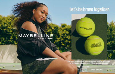 The four-time Grand Slam tennis champion and mental health advocate teams up with Maybelline New York for World Mental Health Day to amplify the Brave Together program