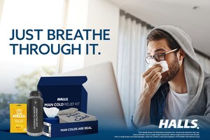 HALLS Offers Relief to Those Suffering From the "Very Real" Man Cold