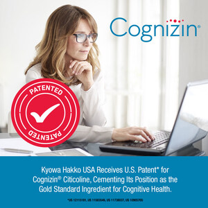 Kyowa Hakko USA Receives U.S. Patent for Cognizin® Citicoline, Cementing Its Position as the Gold Standard Ingredient for Cognitive Health