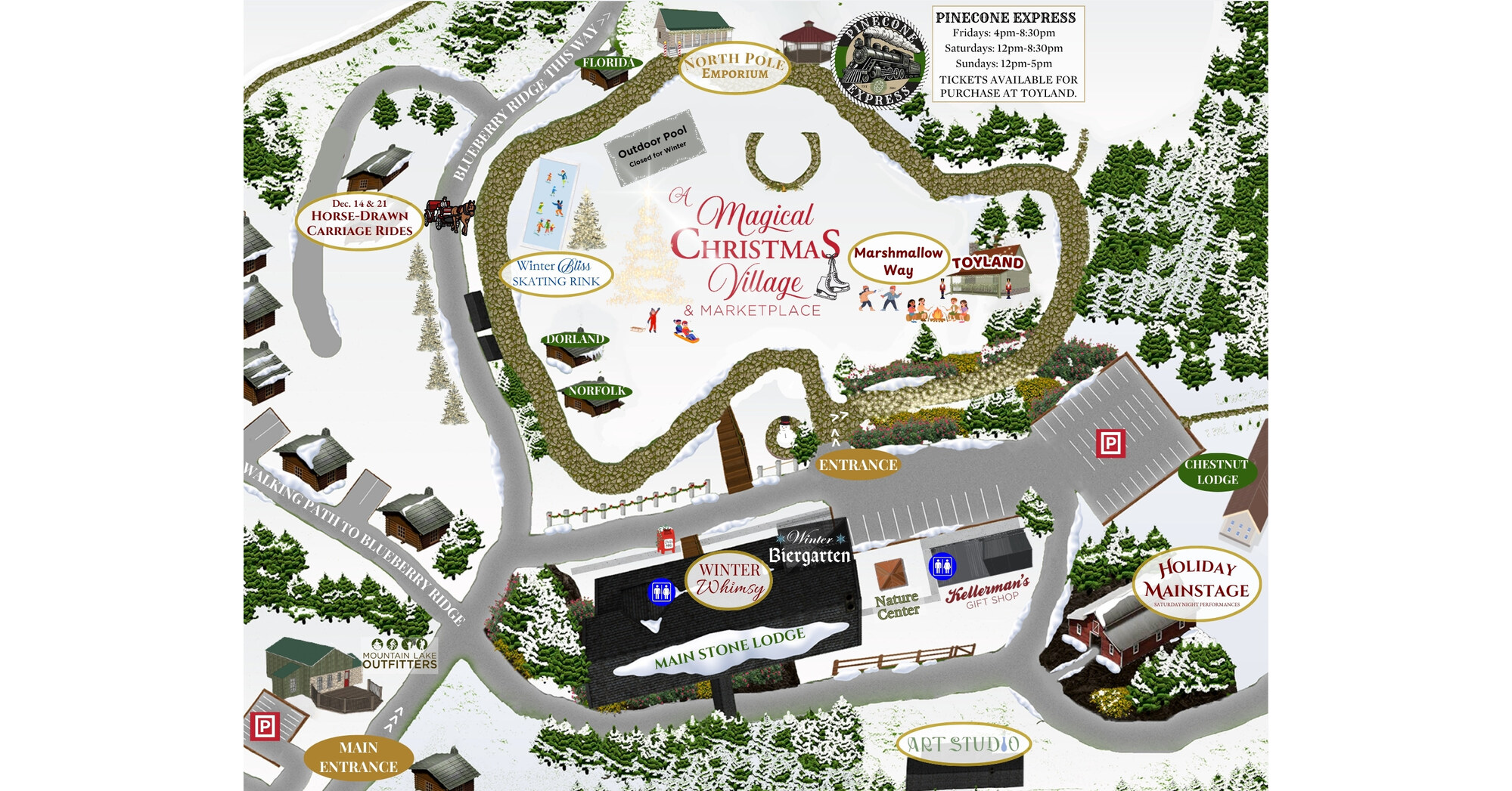 ‘Magical Christmas Village & Marketplace’ at Mountain Lake Lodge in Southwestern Virginia Set for November 23 to January 4