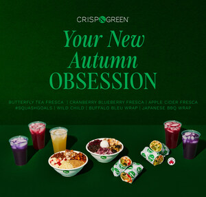 CRISP &amp; GREEN® Introduces New Chef-Curated Seasonal Fall Menu This October and Partners with Cult-Favorite Bachan's® Japanese Barbecue Sauce