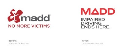 MADD logo and tagline changes.