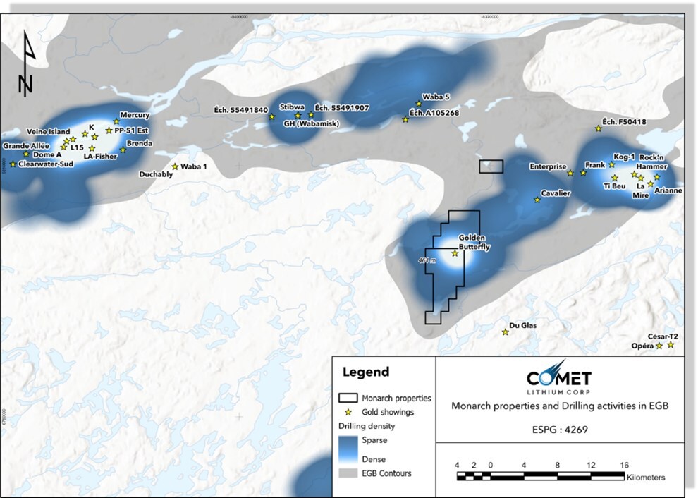 Figure 1: Monarch Property Location (CNW Group/Comet Lithium Corporation) Figure 1: Monarch Property Location (CNW Group/Comet Lithium Corporation)