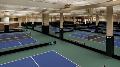 The newly expanded Life Time Annapolis now features 11 indoor pickleball courts, small group training spaces, and more.