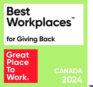 Venterra Named to Great Place To Work® Canada 2024 Best Workplaces for Giving Back List