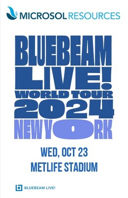 Bluebeam Live World Tours New York 2024 | Oct 23 at MetLife Stadium