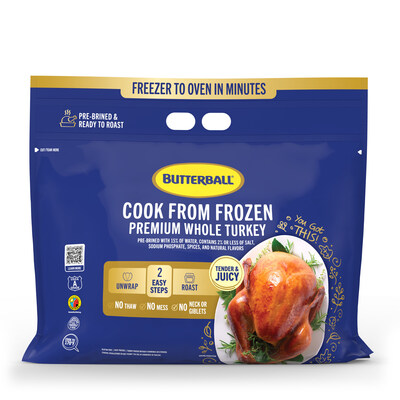 Cook from Frozen can be ready within hours of purchasing, removing days of preparation time.