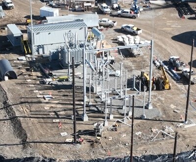 25 kV electrical substation and 225 kV transformer (CNW Group/Artemis Gold Inc.)