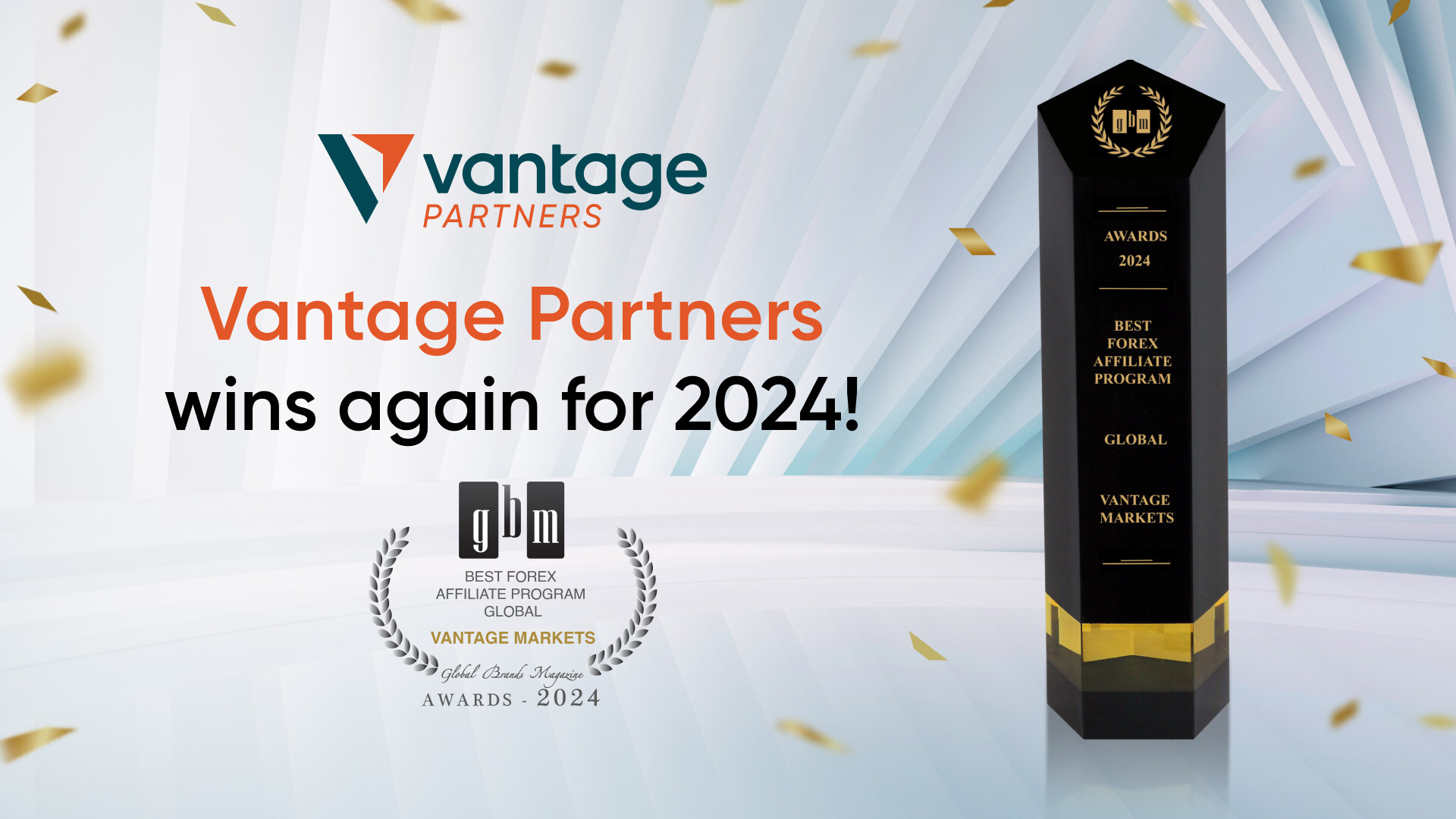 Vantage Markets erhält eine weitere Auszeichnung: Gewinner des besten Forex-Affiliate-Programms bei den Global Brand Awards 2024