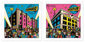 New stamp set celebrates the cultural impact of MuchMusic and MusiquePlus